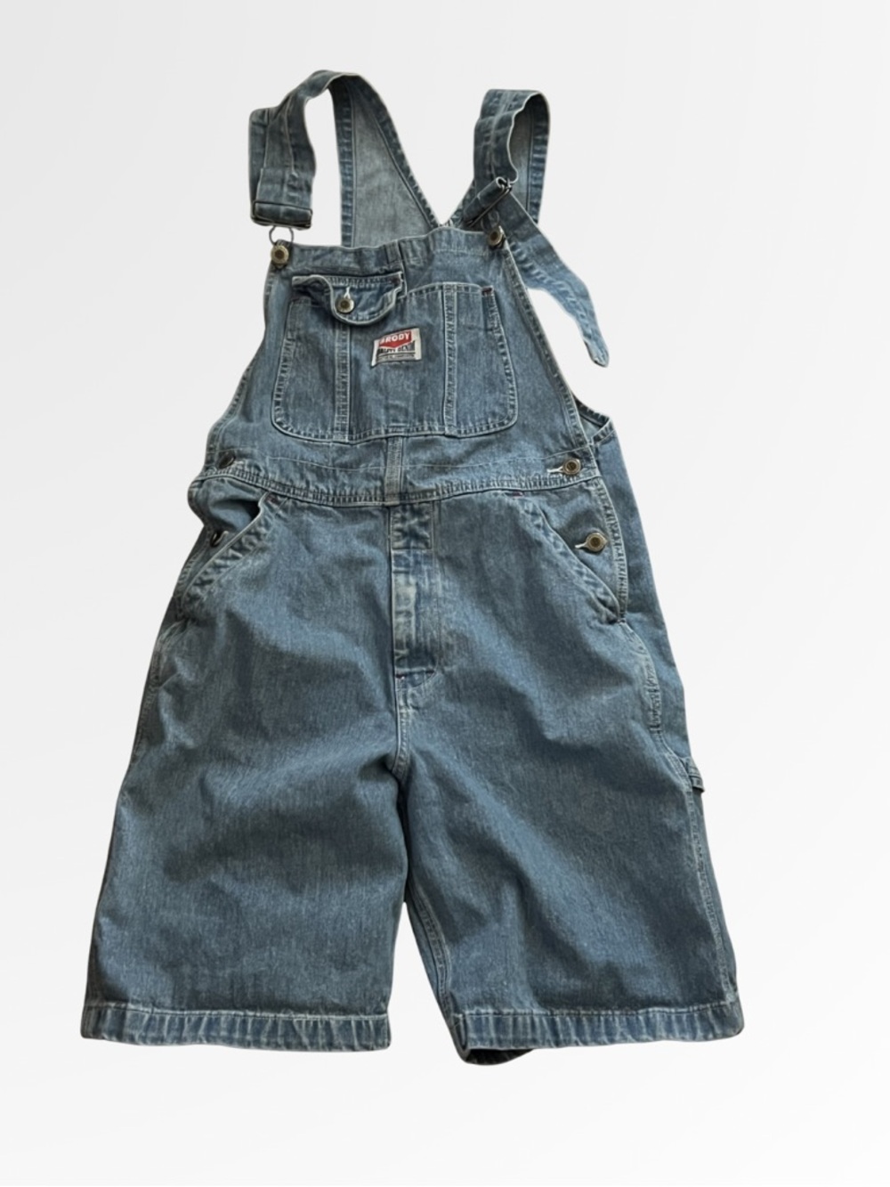 Vintage Brody Denim Short Overalls Women’s Small Blue Jean Shortalls